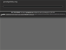 Tablet Screenshot of greatgatsby.org